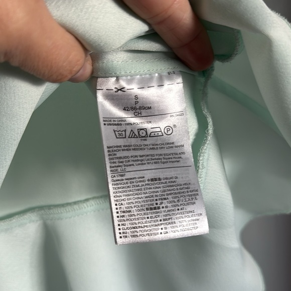 Banana Republic Mint Green Peplum Top SMALL with some flaws - Picture 3 of 8